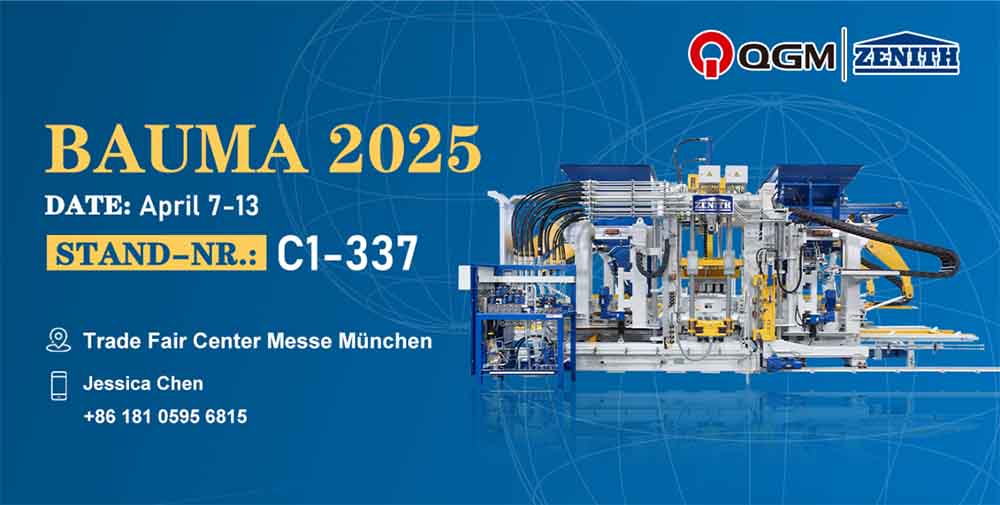 QGM brille à Bauma 2025! Le monde se concentre sur la puissance de fabrication de brique 